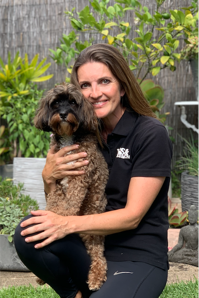 .Petra, franchisee for Northbridge with her Mad Dog, Frida!